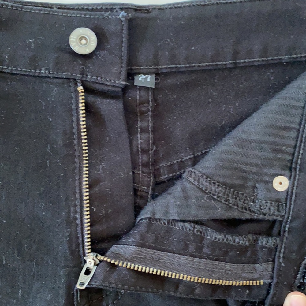 NWOT CARMAR Black Stretch Denim High Waist Shorts - Picture 8 of 9